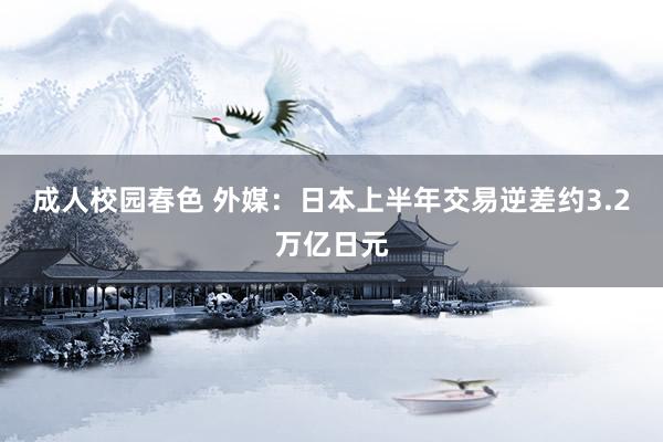 成人校园春色 外媒：日本上半年交易逆差约3.2万亿日元