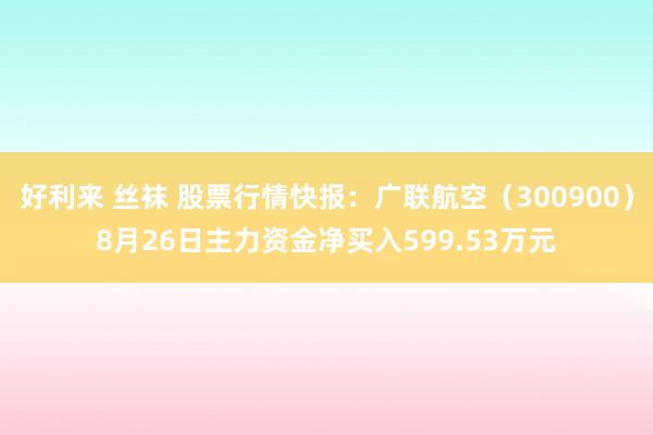 好利来 丝袜 股票行情快报：广联航空（300900）8月26日主力资金净买入599.53万元