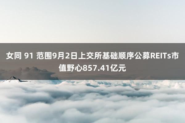 女同 91 范围9月2日上交所基础顺序公募REITs市值野心857.41亿元